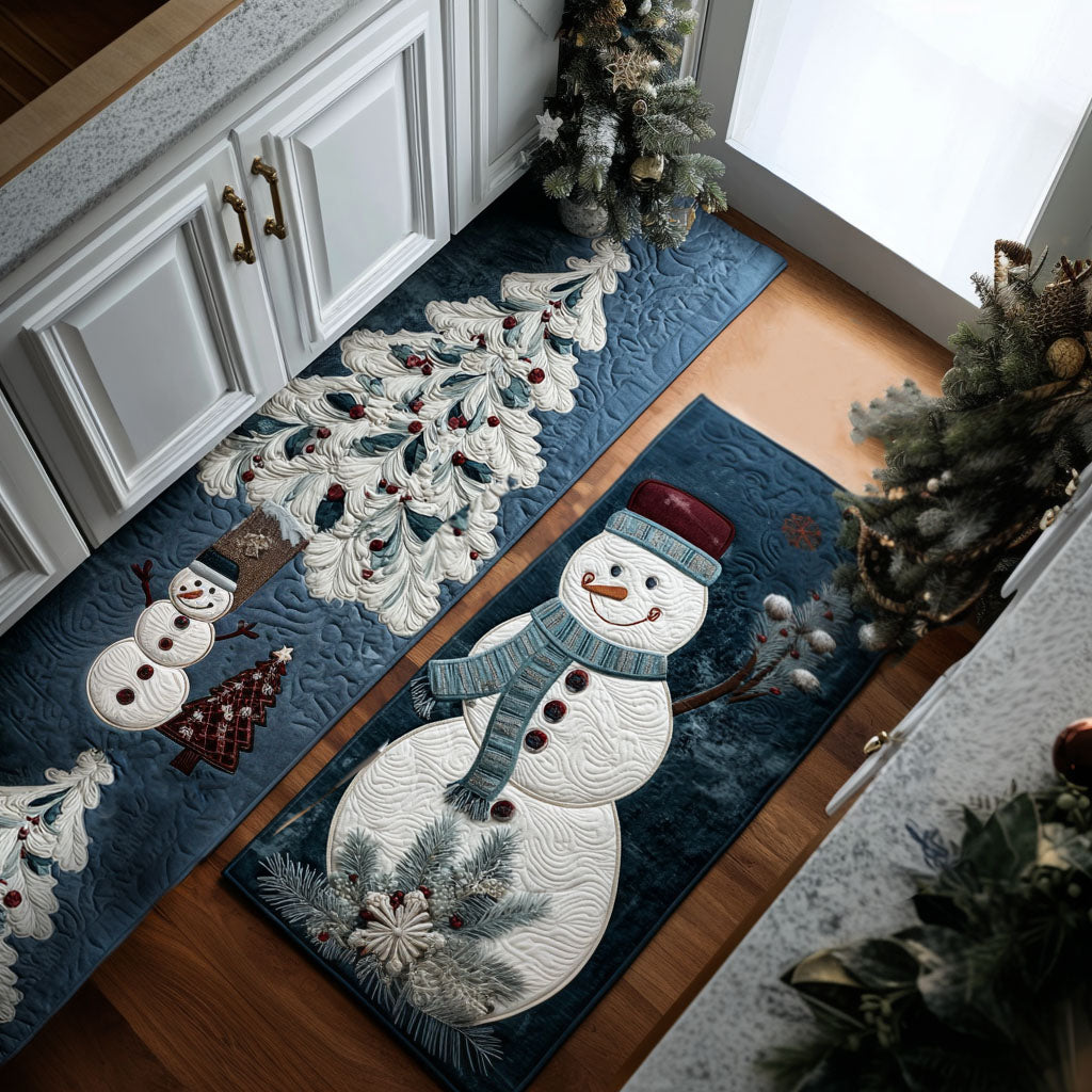 Csúszásgátló konyhai szőnyeg – Winter- havas részletek