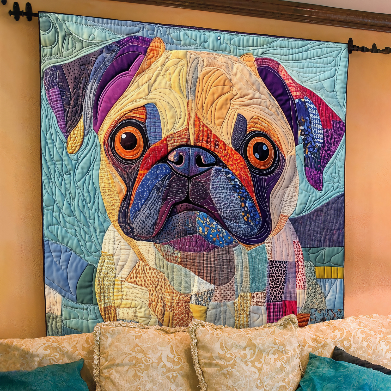 Steppelt ágytakaró – Squishy Pug Love